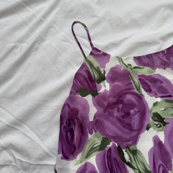 Vintage Rampage Slip Dress: Short and Sweet with Shades of Purple & Green - Picture 3 of 5